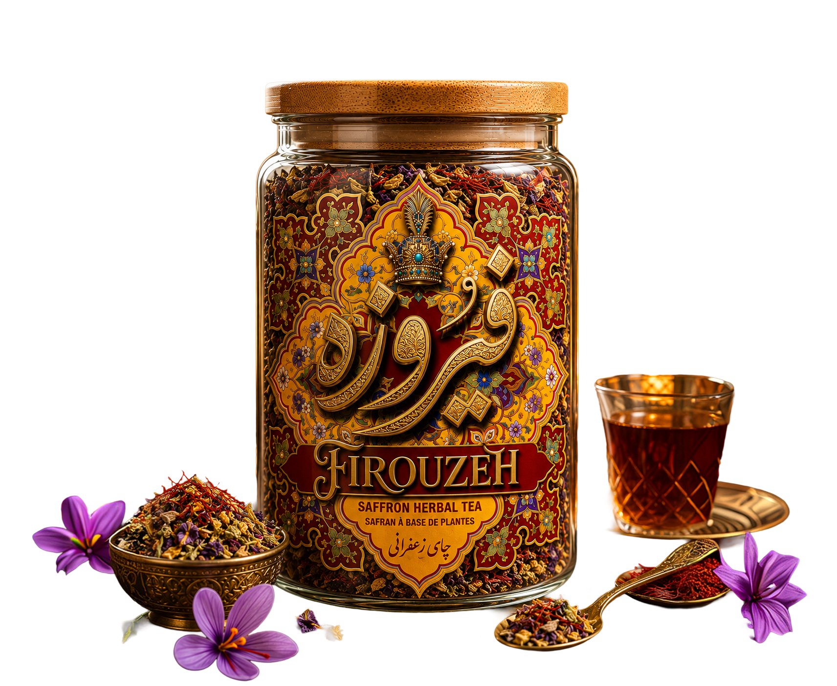 Saffron Tea jar
